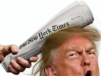 Autobombo y mentiras de Trump denuncia el New York Times