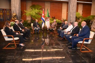 Recibió Díaz-Canel a la delegación que encabeza la misión oficial y empresarial argelina (+ Videos)