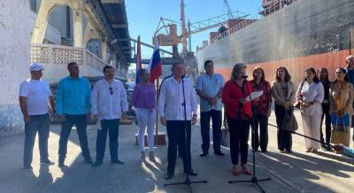 Autoridades cubanas agradecen donativo de 25 mil toneladas de trigo enviadas por Rusia