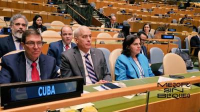 Amplio respaldo internacional en la ONU a Resolución contra el bloqueo de EE.UU. a Cuba